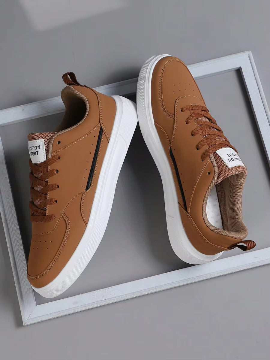 Men's Sports Shoes Men's Fashion Handsome Casual Shoes Lace Up Men's Shoes Skateboarding Shoes Men's Sneakers Personalized Street Men's, Trainers